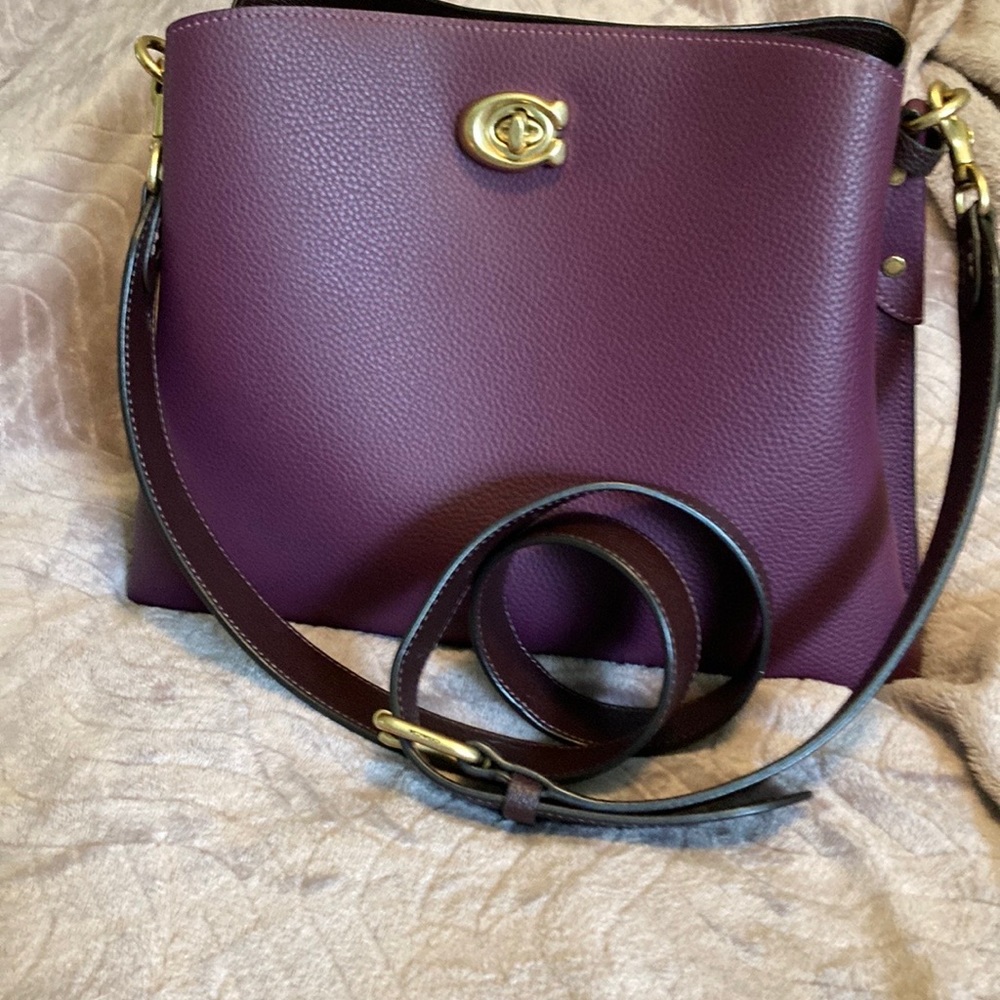 Coach Willow burgundy crossbody purse